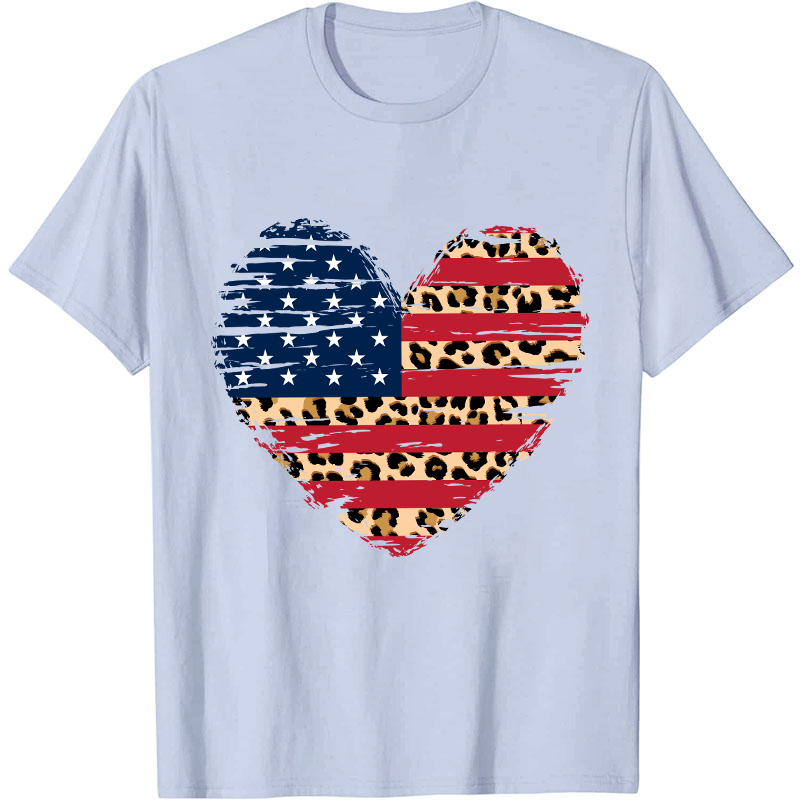 Independence Day Heart Flag Nurse T-Shirt