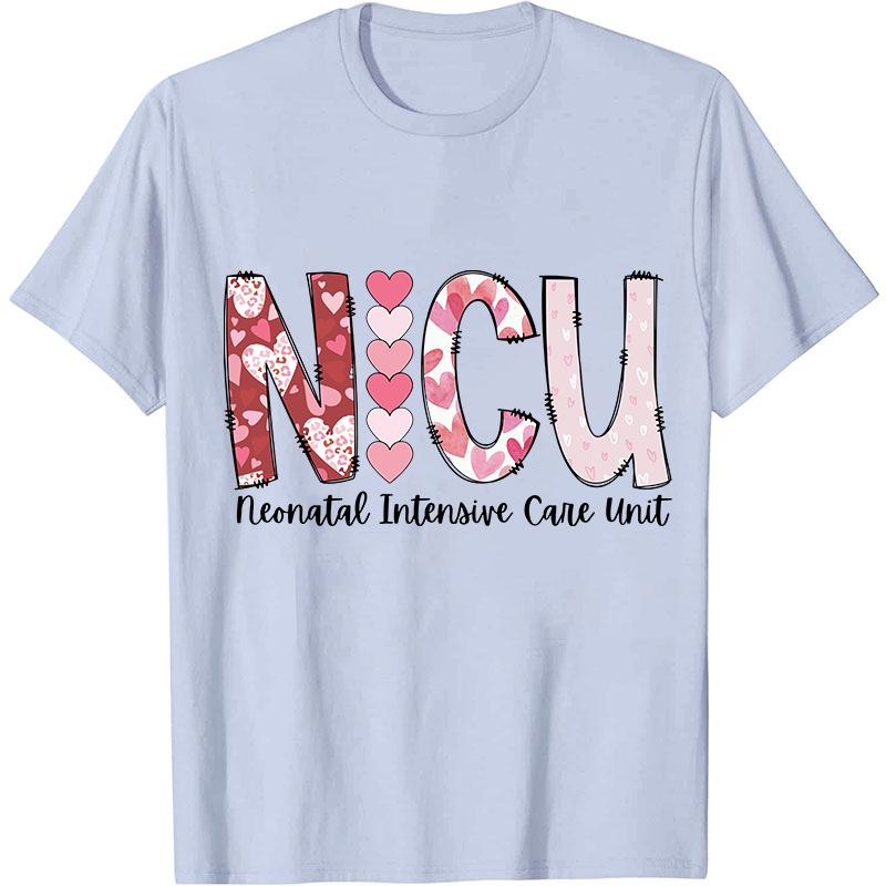 Valentines Neonatal Intensive Care Unit Nurse T-Shirt