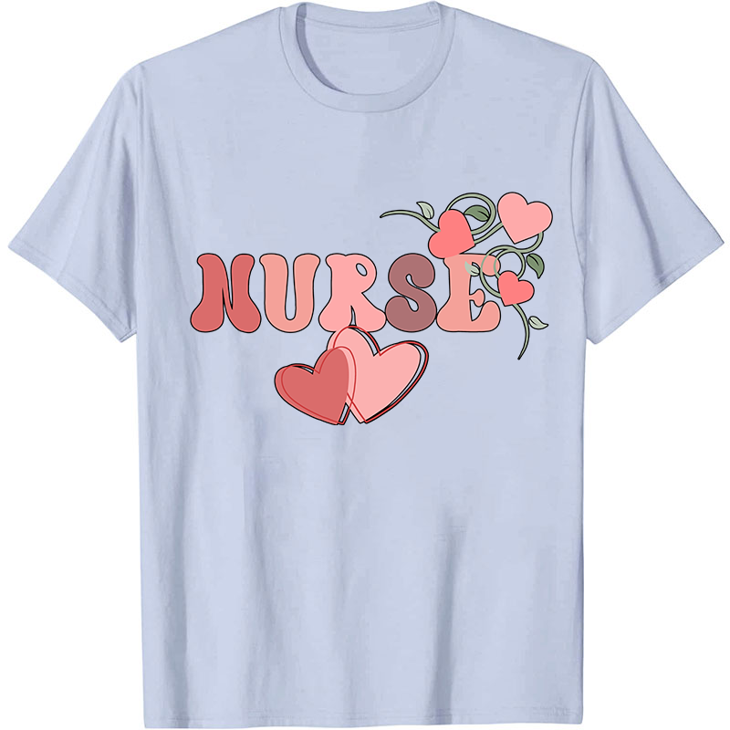 Nurse Heart Valentine Nurse T-Shirt