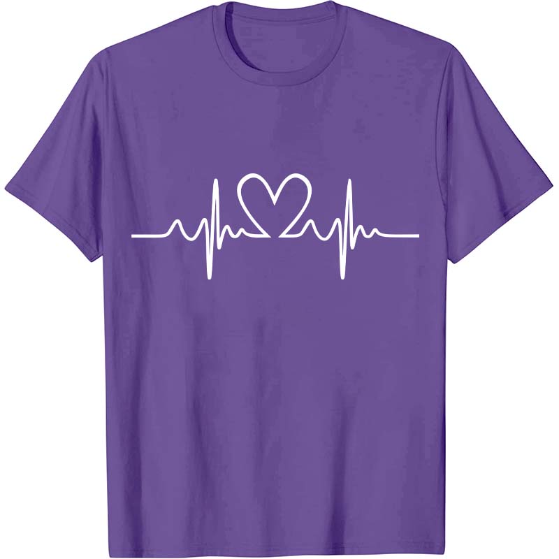 Love Heart Heartbeat Nurse T-Shirt