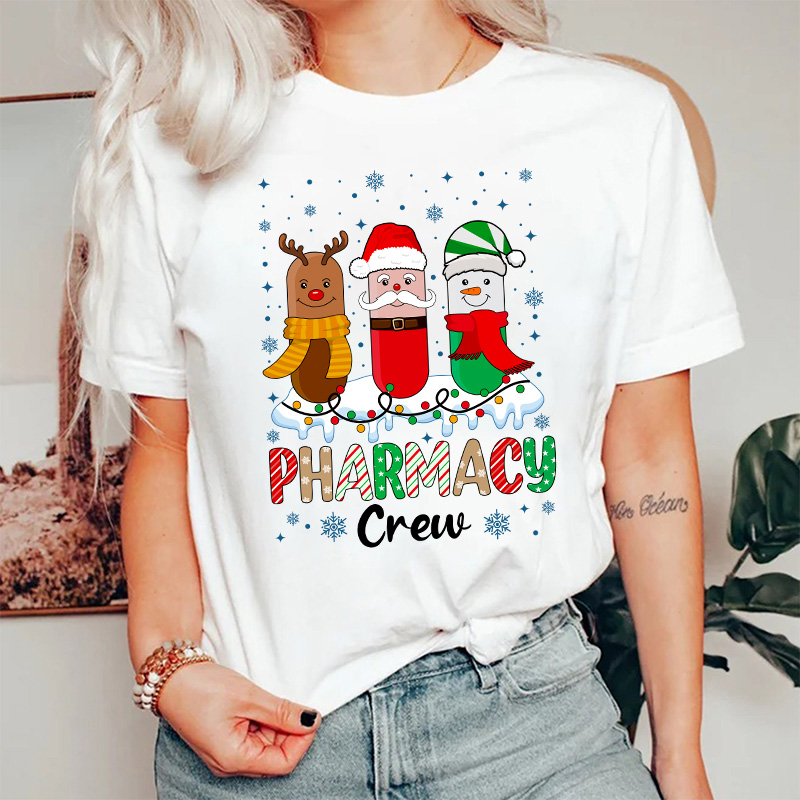 Pharmacy Crew At Your Service Nurse T-Shirt