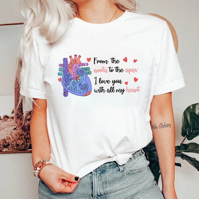 I Love You With All My Heart Nurse T-Shirt