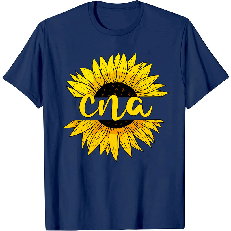 Personalized Job Title Sunflower Nurse T-Shirt