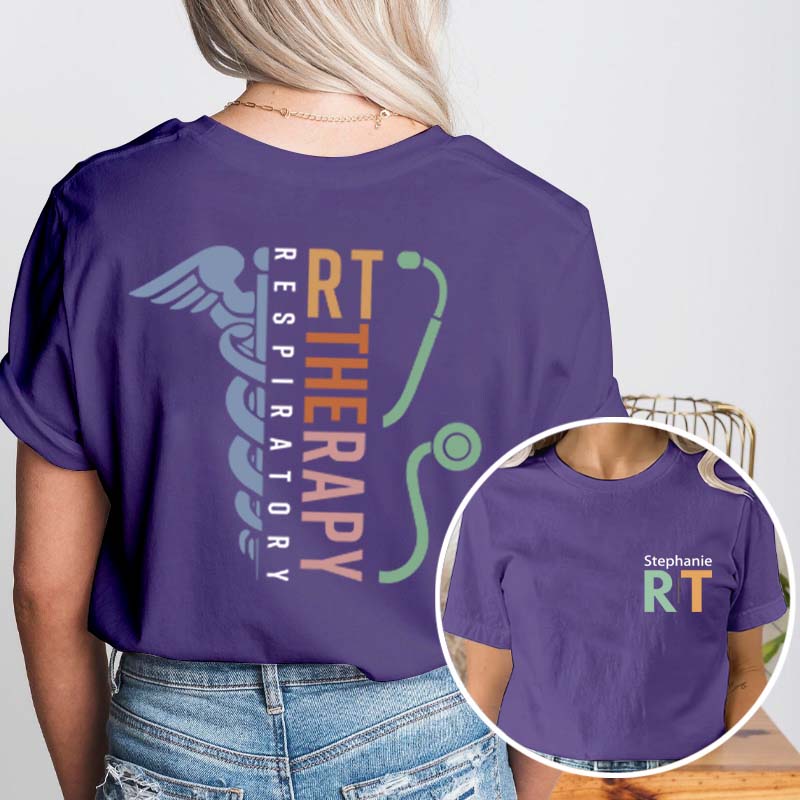 Personalized I Am Proud To Be A Nurse Two Sided T-Shirt