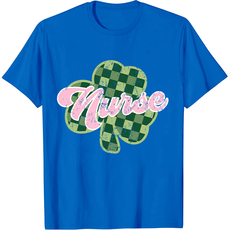 Pink Shamrock Nurse T-Shirt