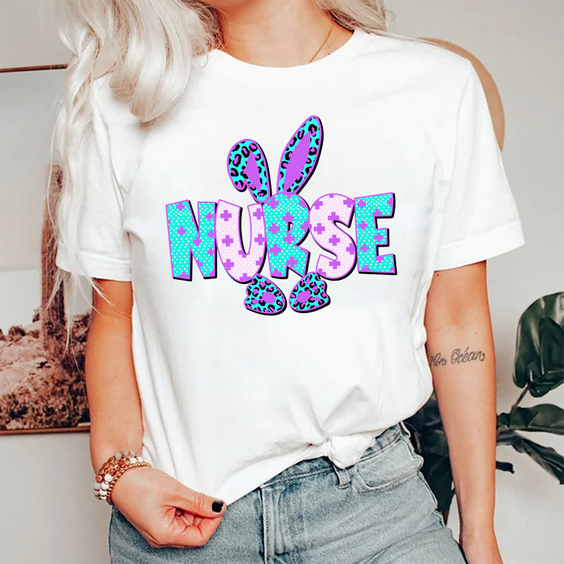 Colorful Bunny Nurse T-Shirt