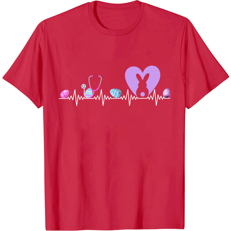 Easter Nurse Heartbeat Nurse T-Shirt