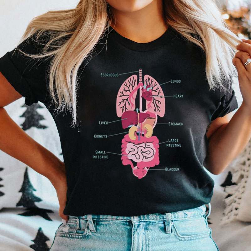 Inside My Body Organs Nurse T-shirt
