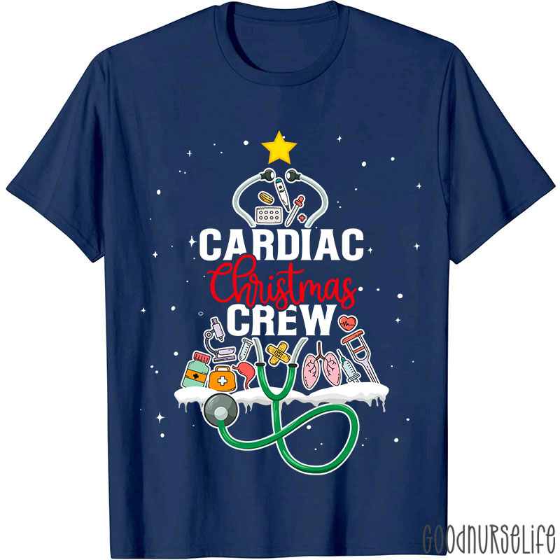 Cardiac Christmas Crew Nurse T-Shirt