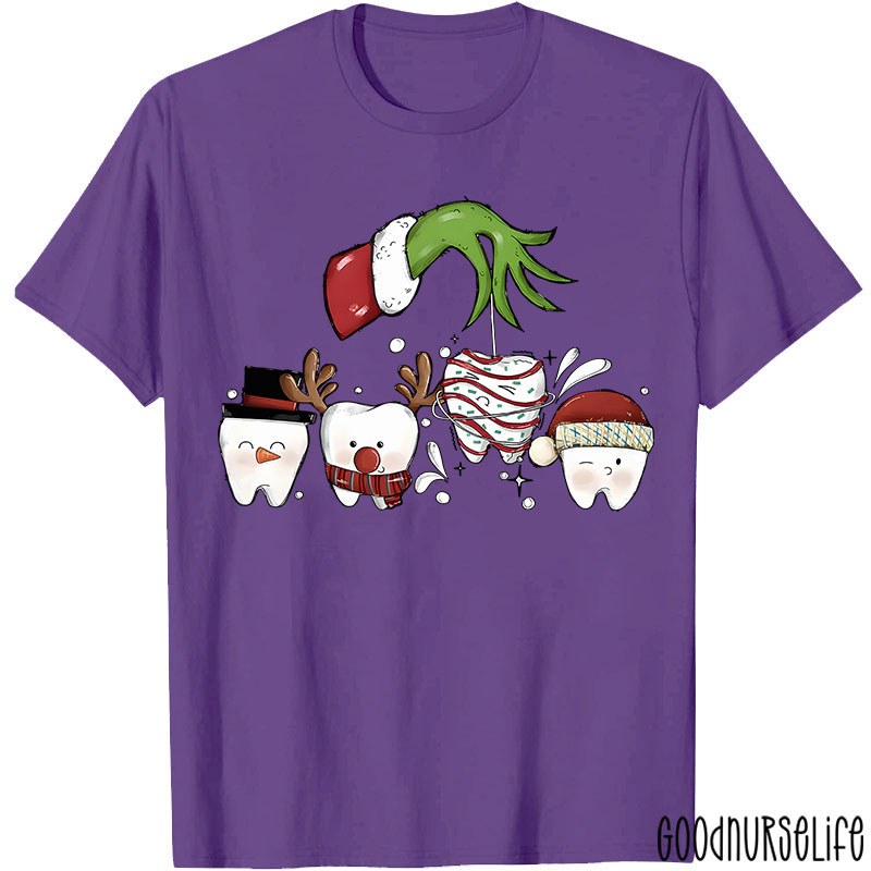 Christmas With Dental Squad Nurse T-shirt