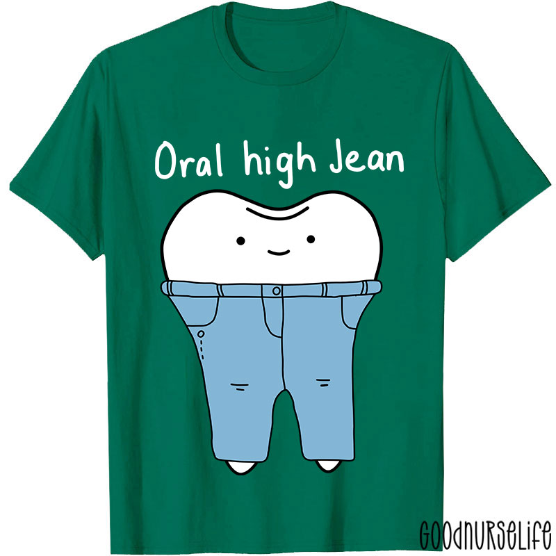 Teeth High Cut Jeans Nurse T-shirt