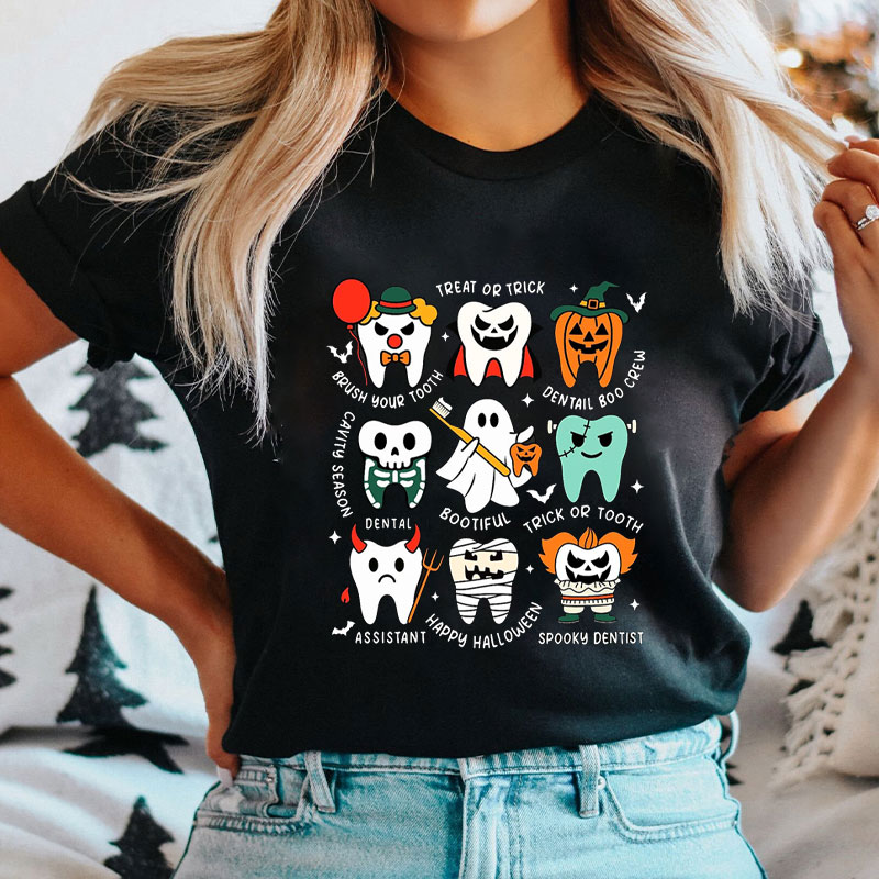 Halloween Dental Character T-Shirt
