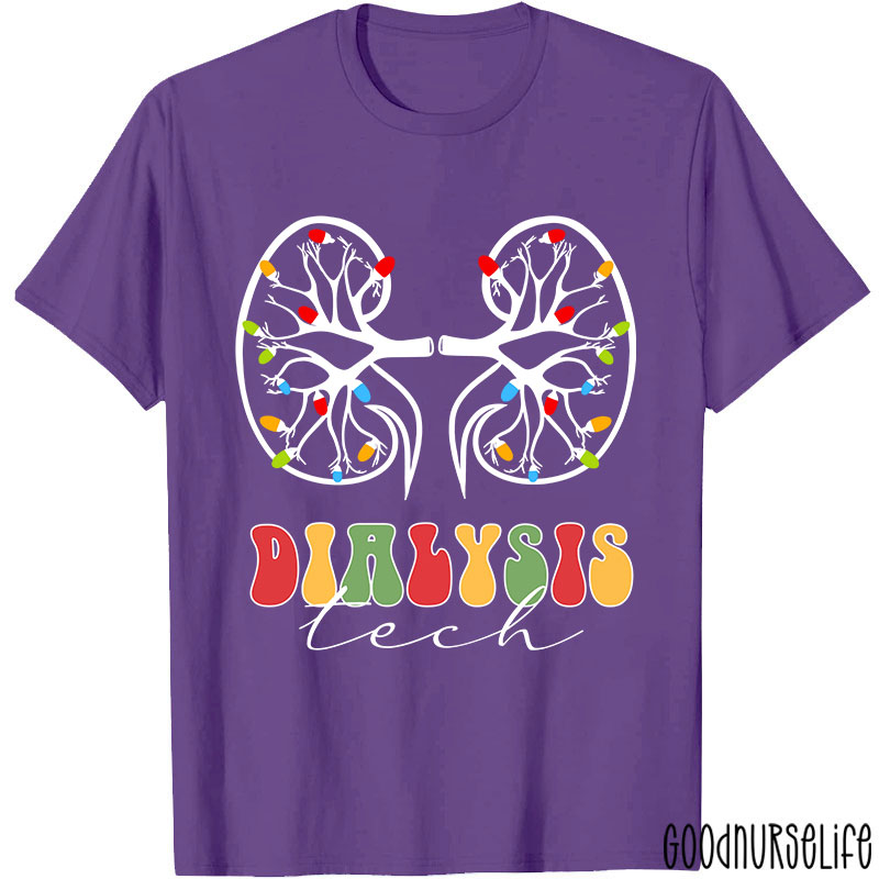 Christmas Dialysis Tech Nurse T-shirt
