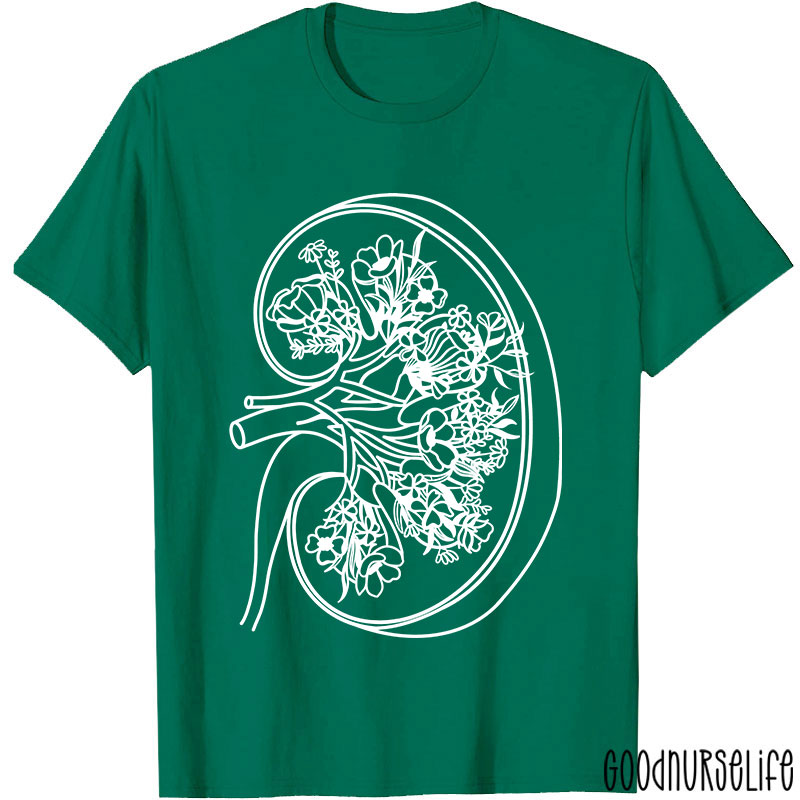 Florescent Kidney Nurse T-Shirt