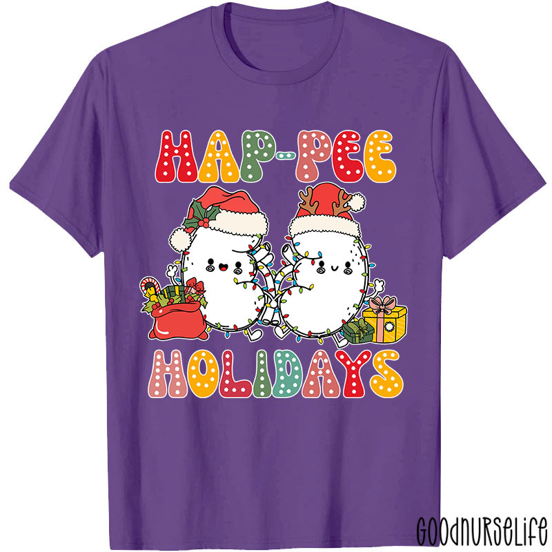 Happee Holidays Kidney Nurse T-shirt