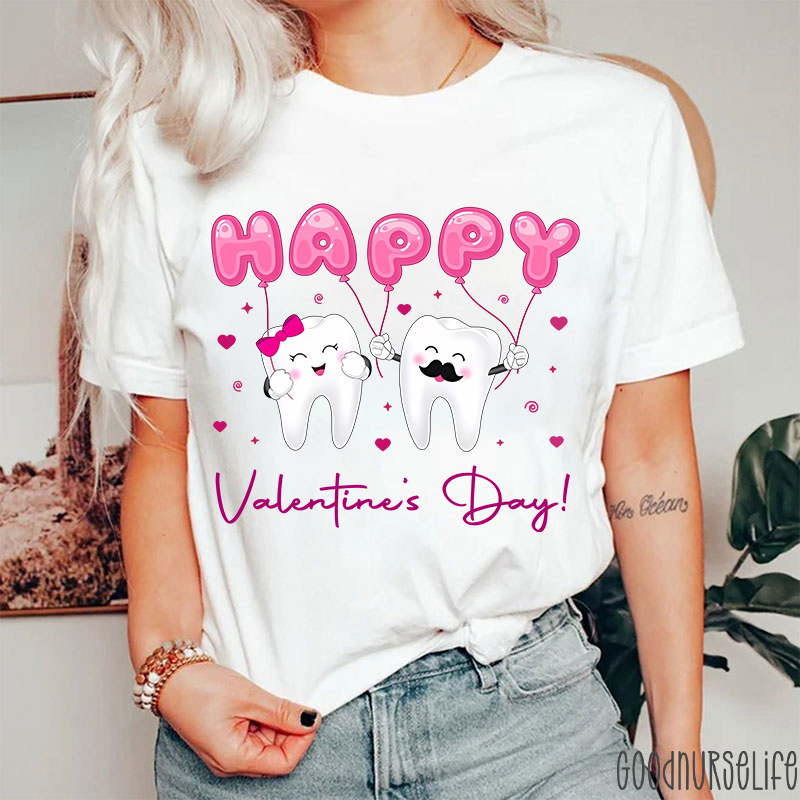 Happy Valentine's Day Dental Nurse T-Shirt