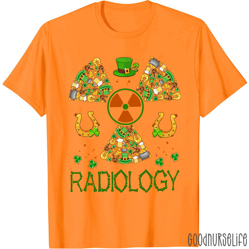 Lucky Radiology St Patricks Day Nurse T-Shirt