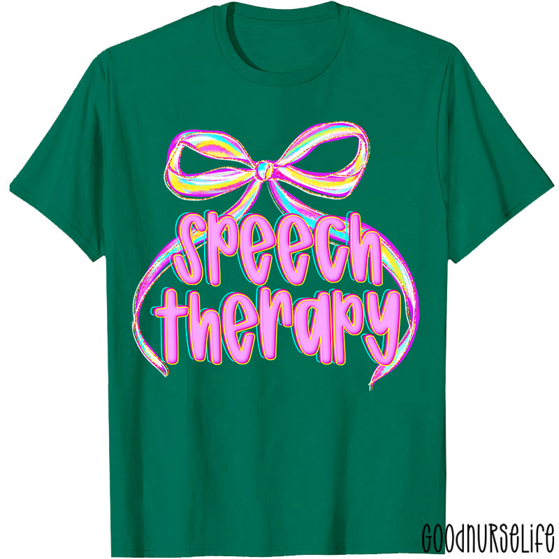 Coquette Bow Speech Therapy T-Shirt
