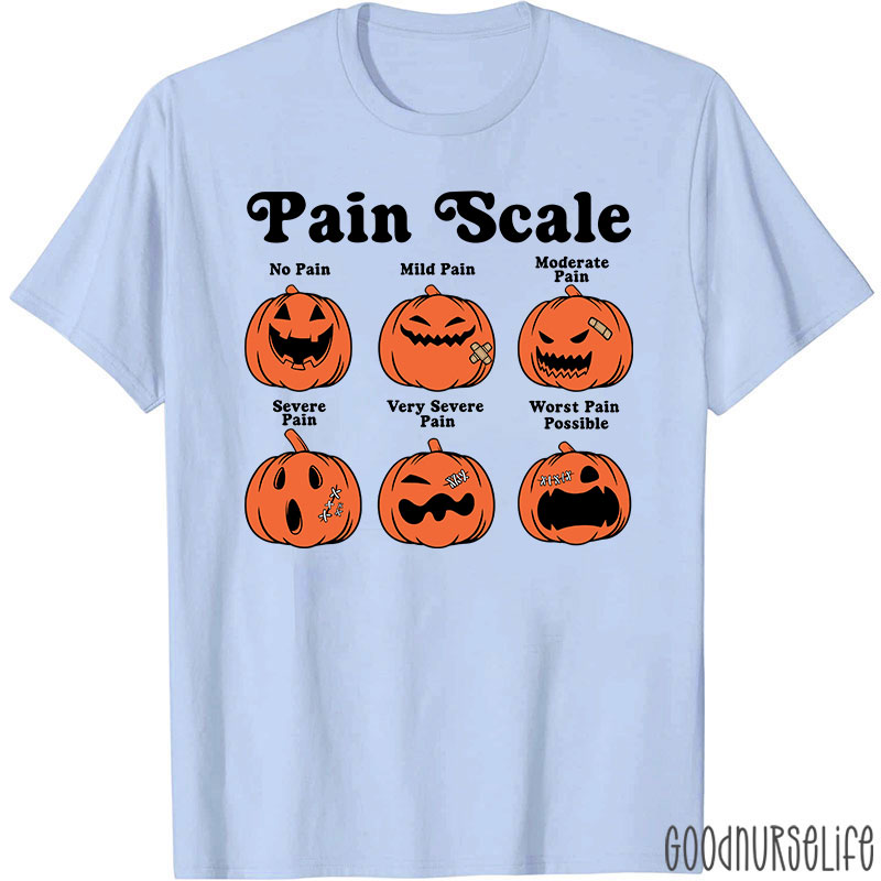 Pumpkin Pain Scale Nurse T-Shirt