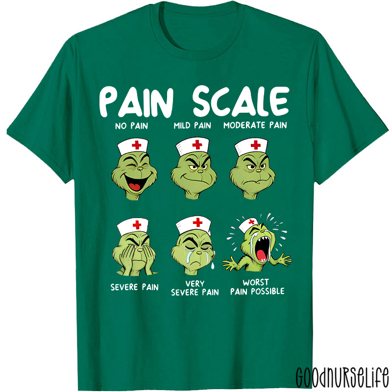 Funny Mean Nurse Pain Scale Nurse T-Shirt