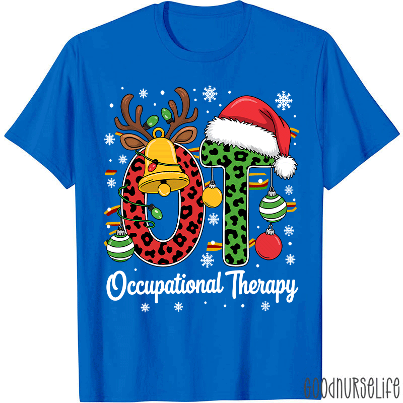 Leopard Printed OT Christmas T-Shirt
