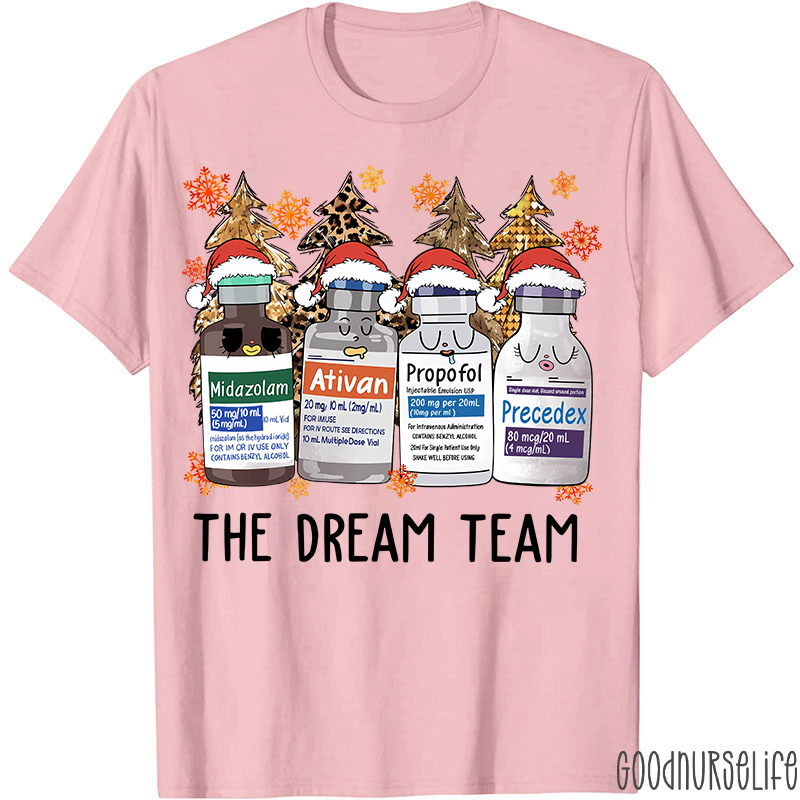 The Dream Team Christmas Nurse T-shirt