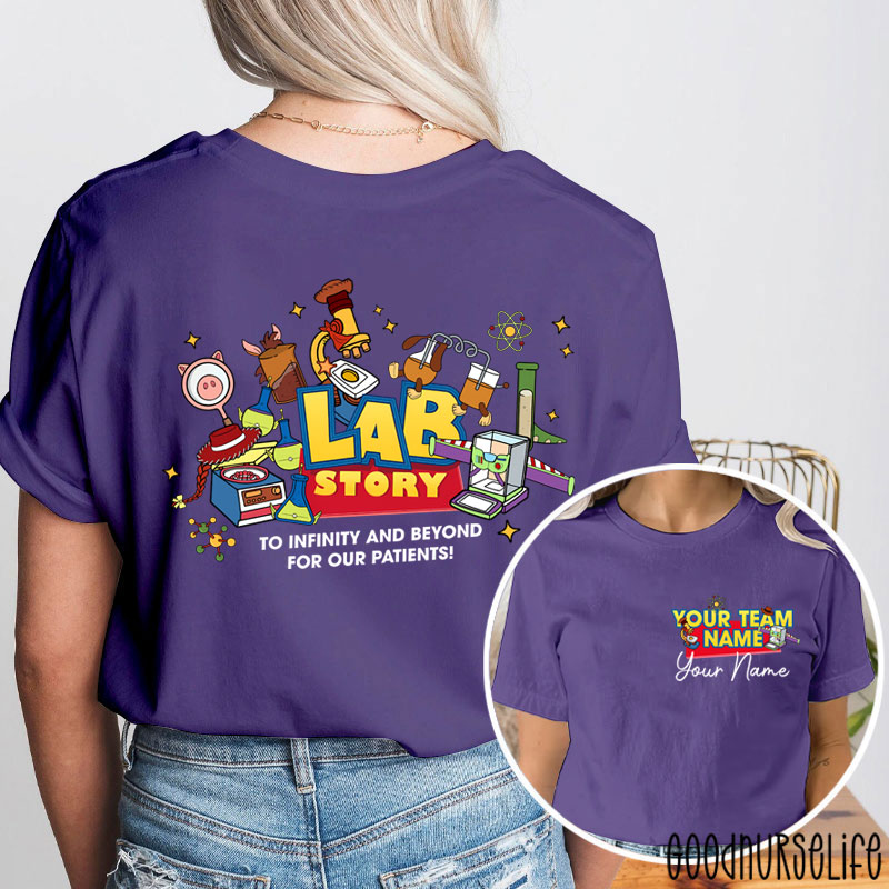 Personalized Laboratory Team Lab Week 2026 Two Sided T-Shirt