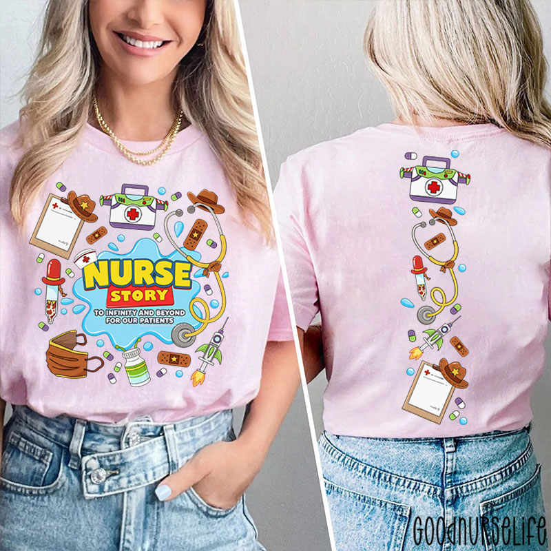 Nurse Story Medical Equipment Two Sided T-Shirt