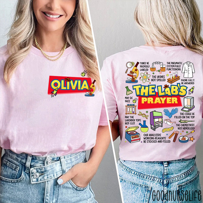 Personalized The Lab's Prayer Lab Week Two Sided T-Shirt