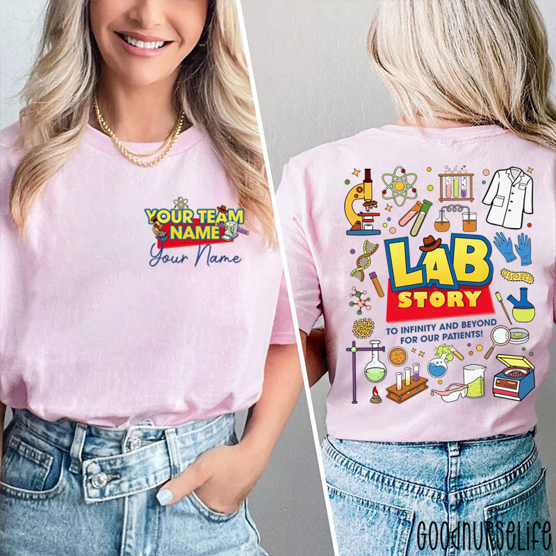 Personalized Name To Infinity And Beyond Two Sided T-Shirt