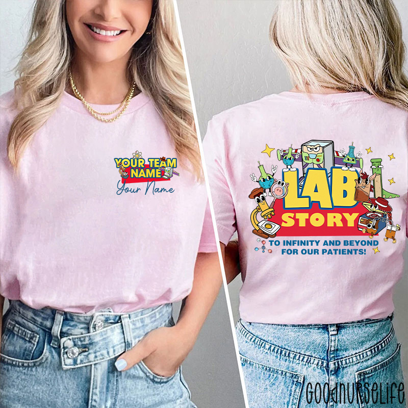 Personalized Lab Week 2026 Lab Story Two Sided T-Shirt