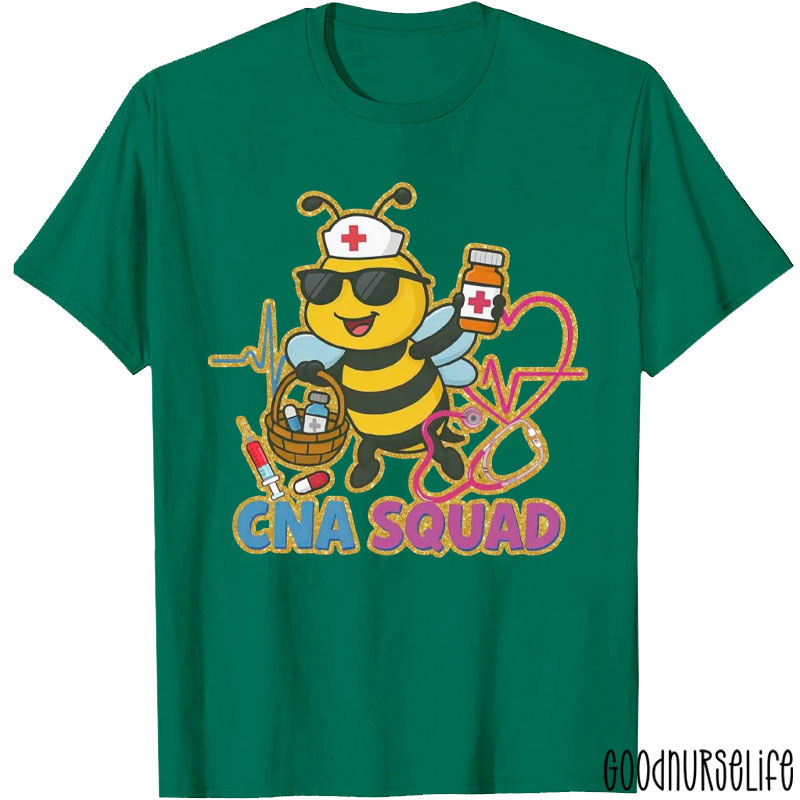 Personalized Cute Animal CNA Squad Nurse T-Shirt
