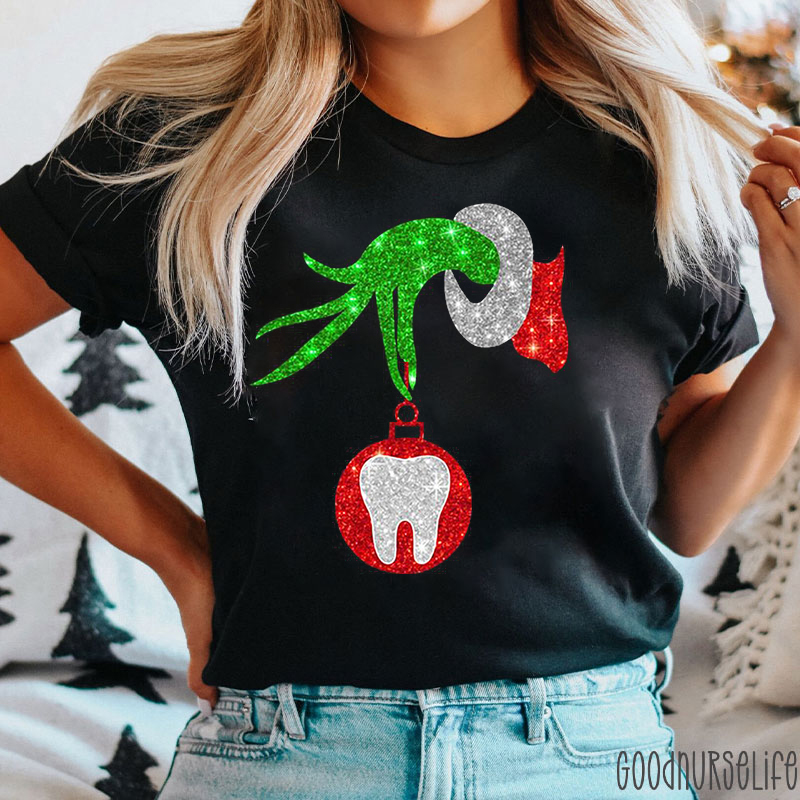 Glitter Steal Your Teeth Nurse T-shirt