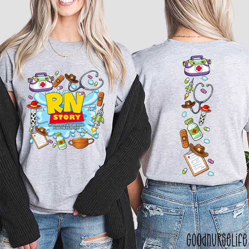Personalized Story To Infinity And Beyond Two Sided T-Shirt
