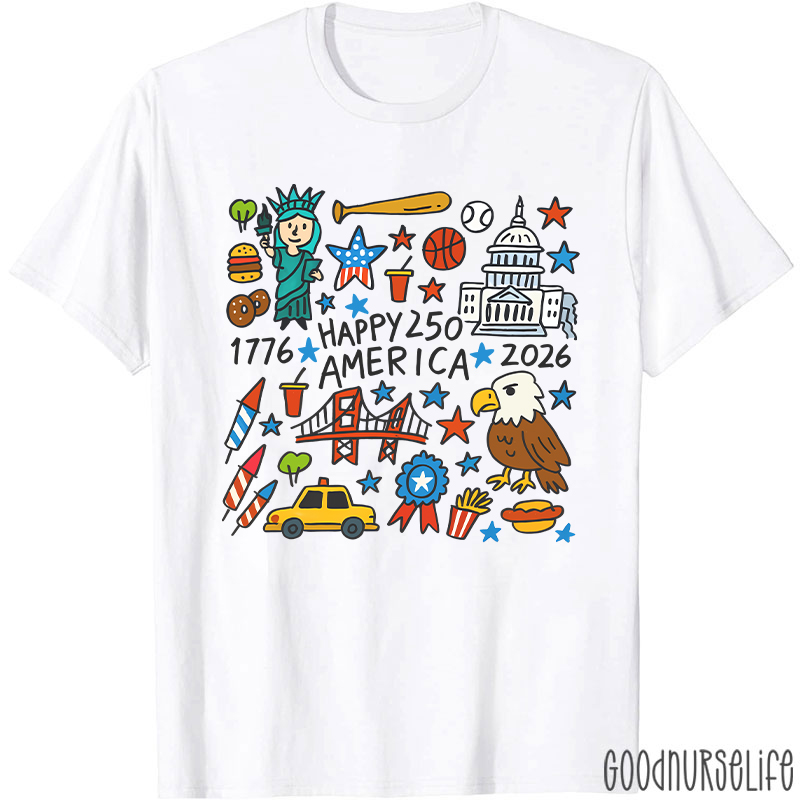 Comfort Colors America 250th Anniversary Nurse T-Shirt