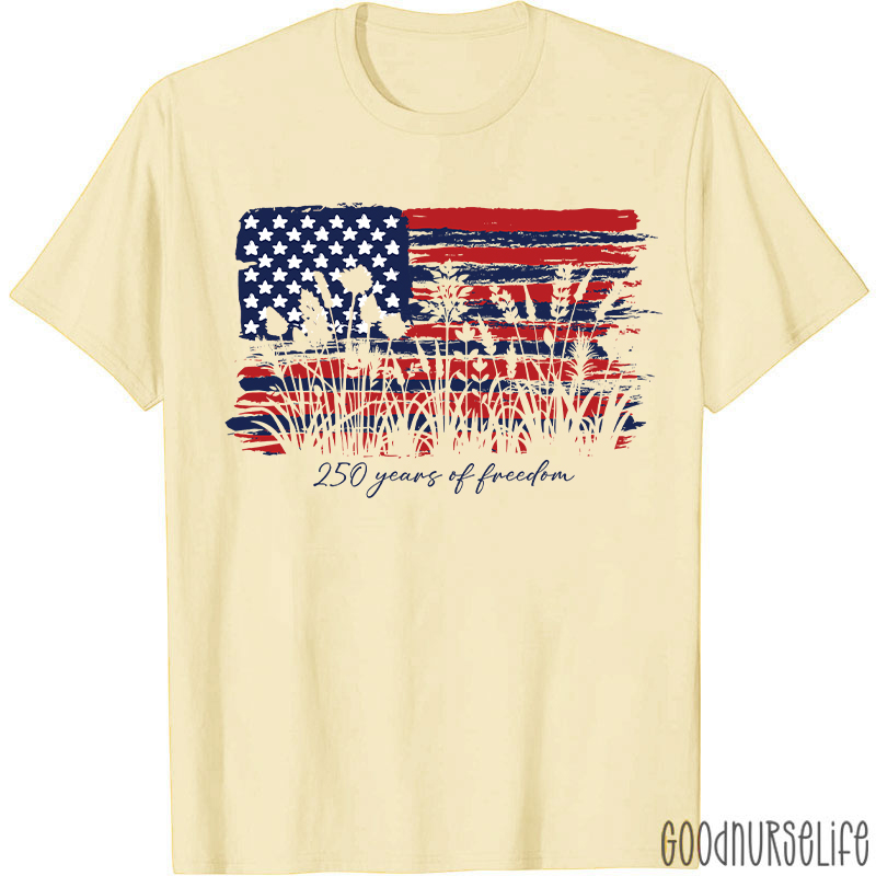 Land Of The Free Home Of The Brave Nurse T-Shirt