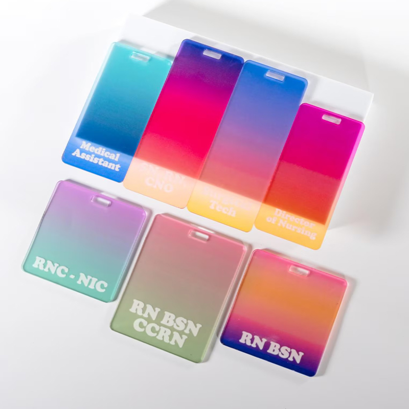 Personalized Gradient Badge Buddy