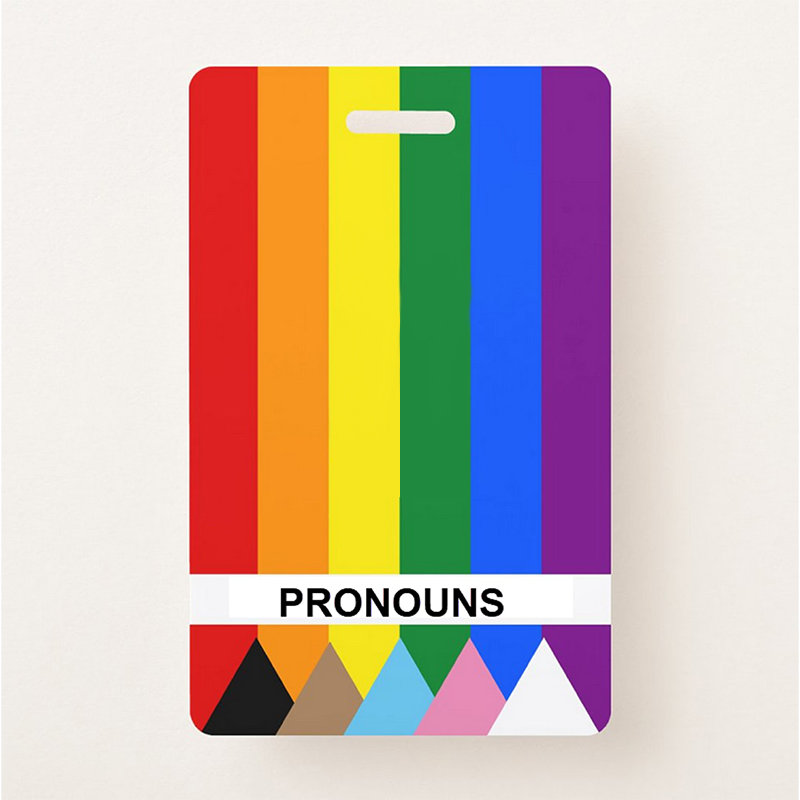 Personalized Colorful Rainbow Badge Buddy