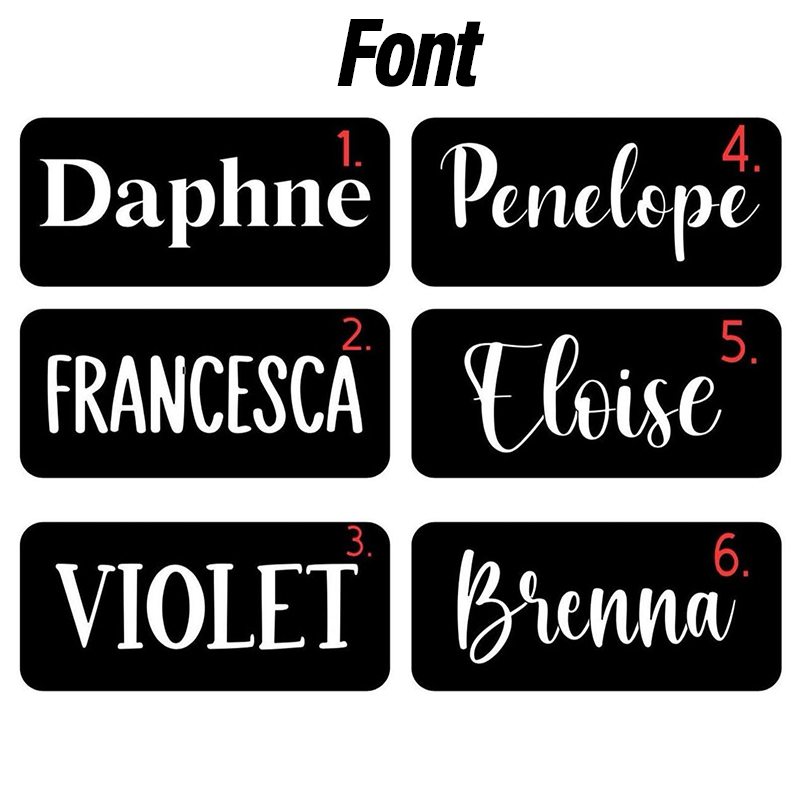 Personalized Glitter Name Tag