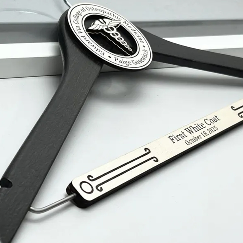 Personalized Name Medical Student Caduceus Hanger