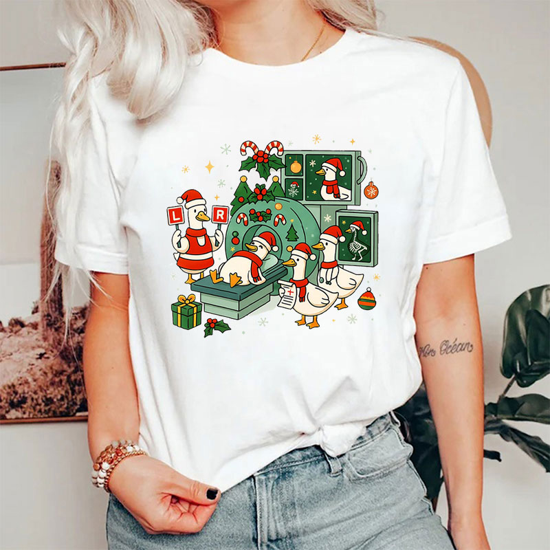Duck Merry Radiology Christmas T-Shirt