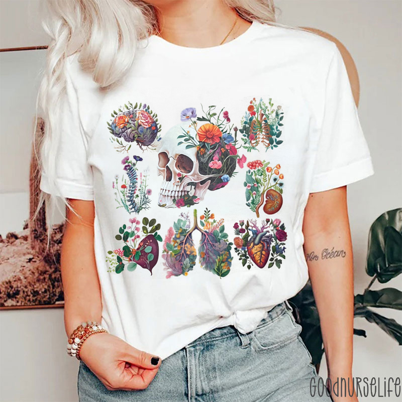 Medical Human Anatomy Nurse T-Shirt