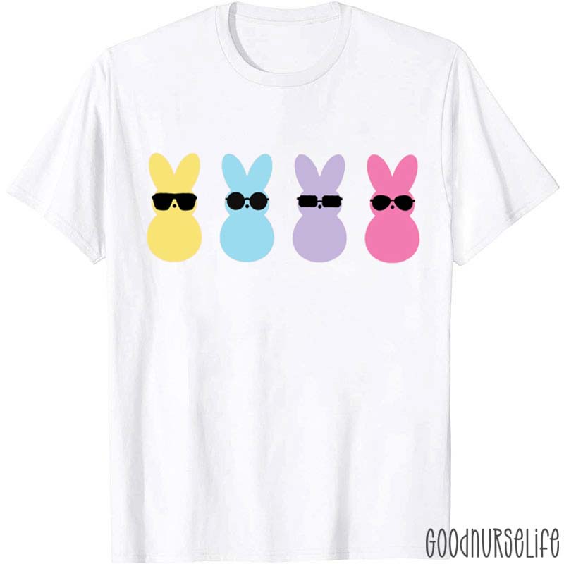 Peeps In Sunglasses Easter Nurse T-Shirt