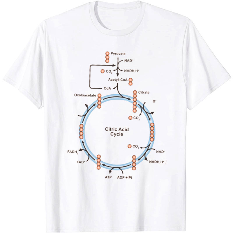 TCA Krebs Cycle Biochemistry Nurse T-shirt