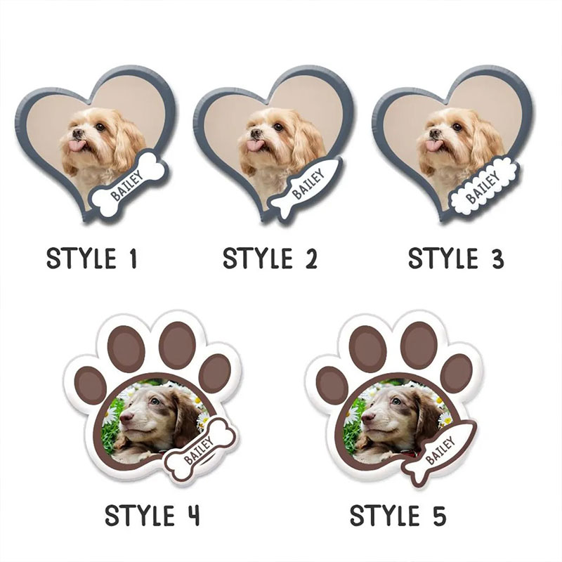 Personalized Pet Photo And Name Badge Reel