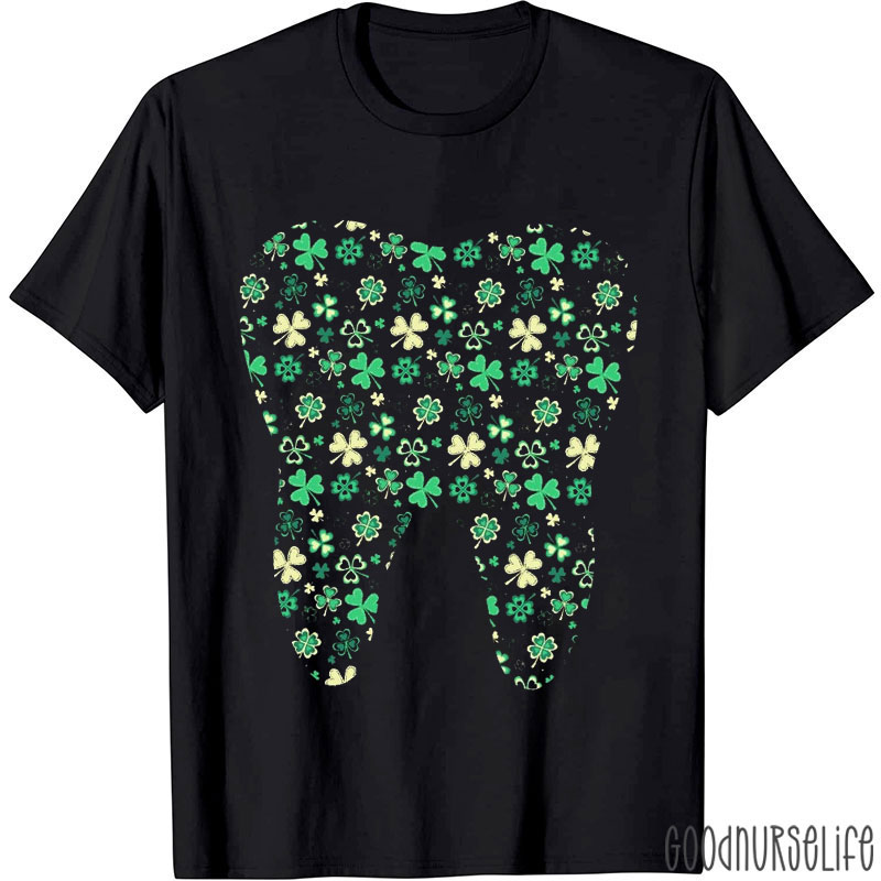 Saint Patrick's Day Big Teeth Dental Nurse T-Shirt