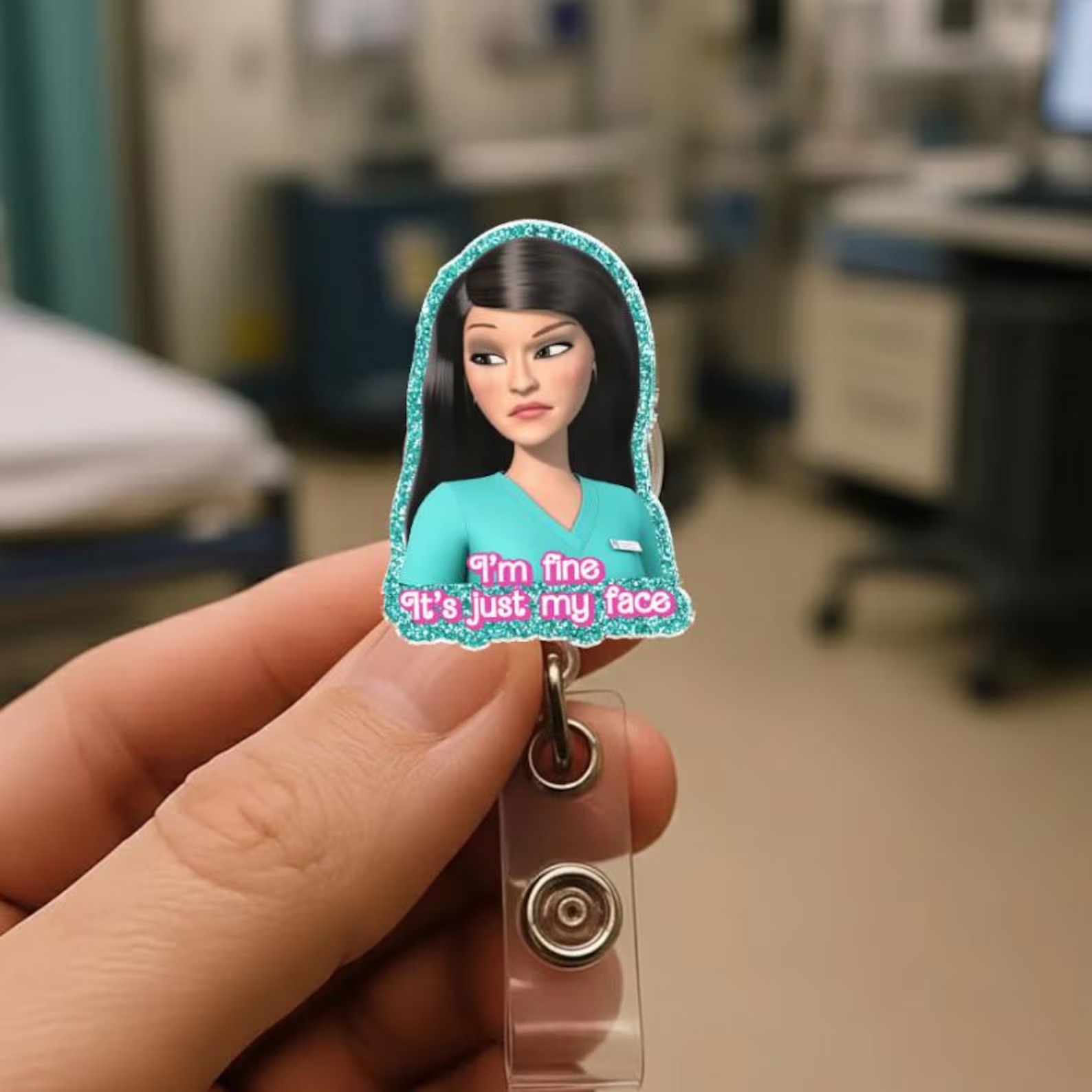 I'm Fine It's Just My Face Badge Reel