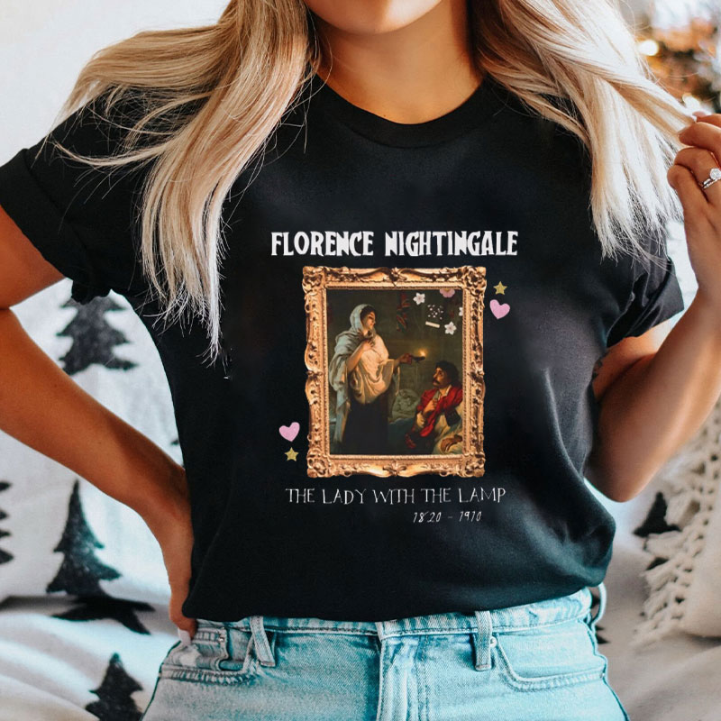 Florence Nightingale RN The Lady With The Lamp T-Shirt