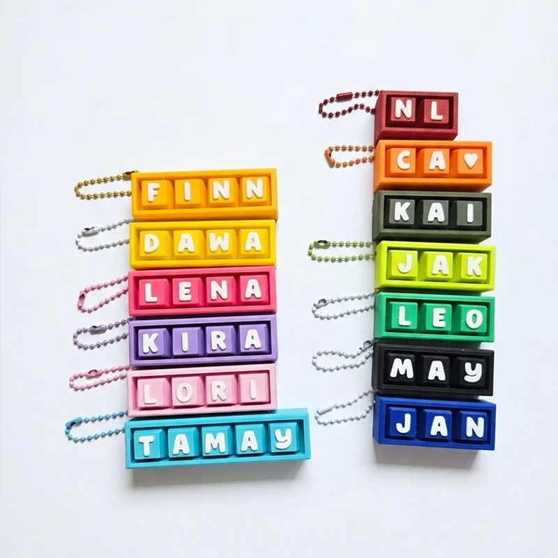 Personalized Name Keycaps Clicky Fidget Letters Teacher Keychain