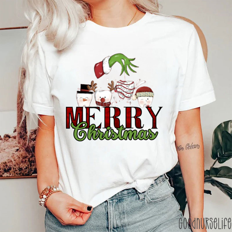 Steal Your Teeth Merry Christmas Nurse T-shirt